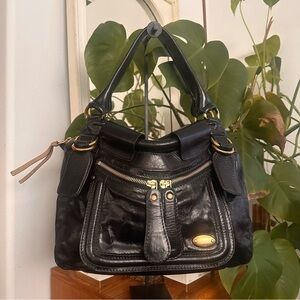 Y2k Chloe Black Leather Women's Bag